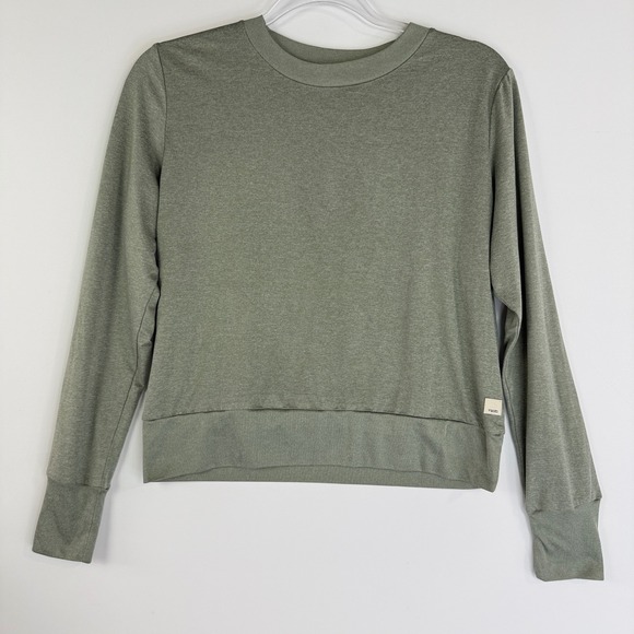 Vuori Tops - Vuori Daydream Crew Top Women S Green Heather VW133 Performance Stretch